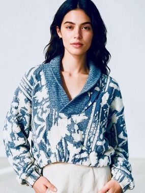 URBAN RENEWAL by Urban Outfitters  recycled vintage clothing unique sweater.S/XL